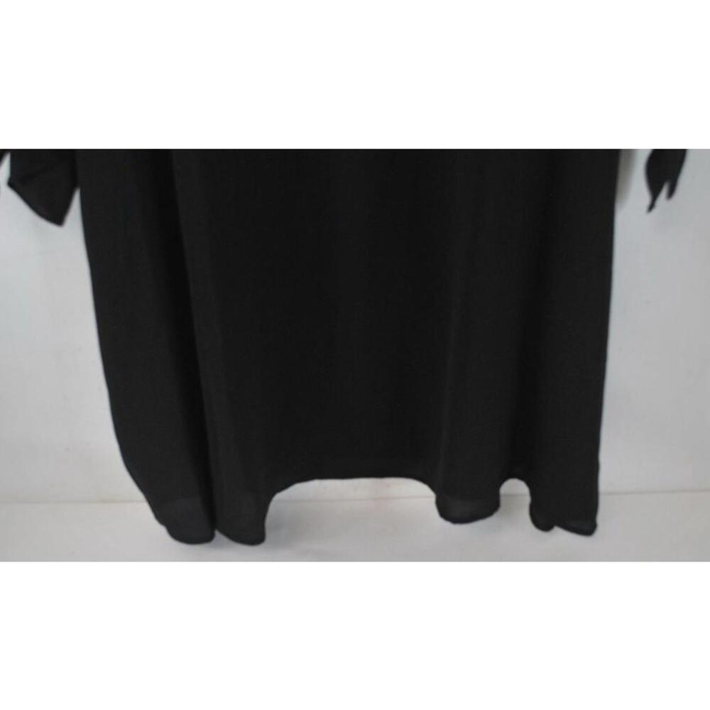 NWT Michael Kors Women's 3X Black V Neck Tie Sleeve Tunic Top List $84 - Picture 9 of 10